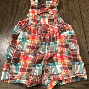 Plaid Kids Overalls
